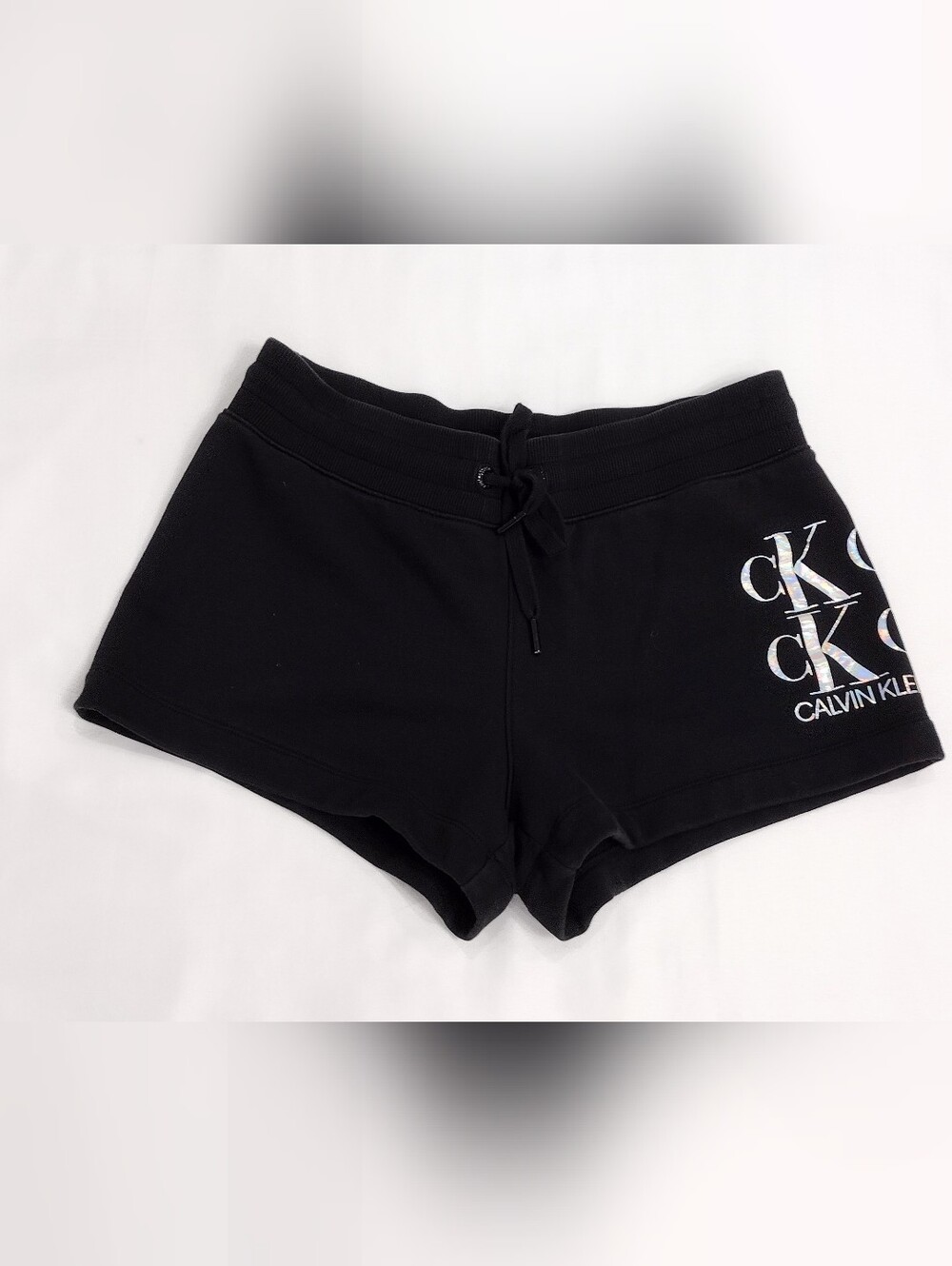 Calvin Klein Sz M Black Logo Athletic Lounge Shorts